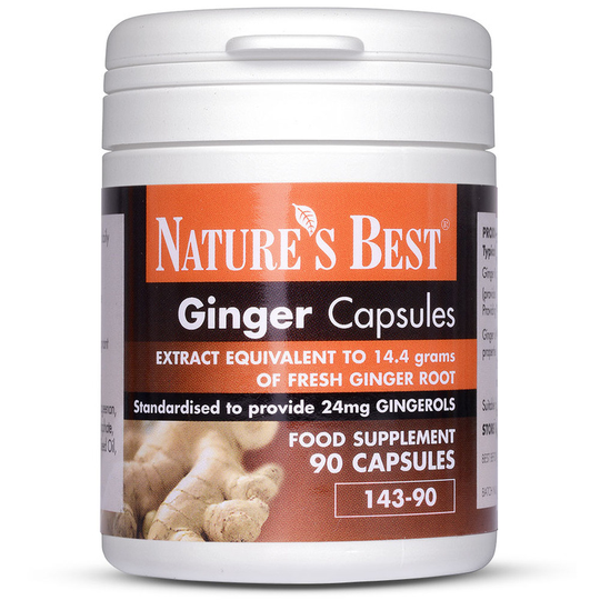 Ginger 14,400Mg, High Strength With 'Active' Gingerols 90 Capsules