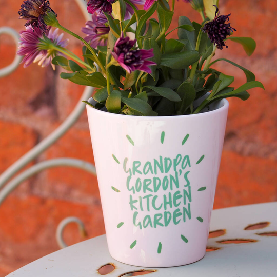Personalised Dad Or Grandad's Garden Plant Pot