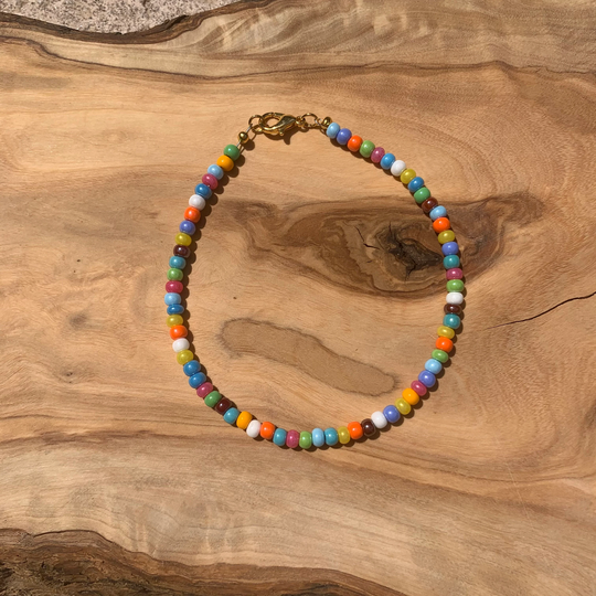 Colorful Seed Bead Bracelet Or Anklet