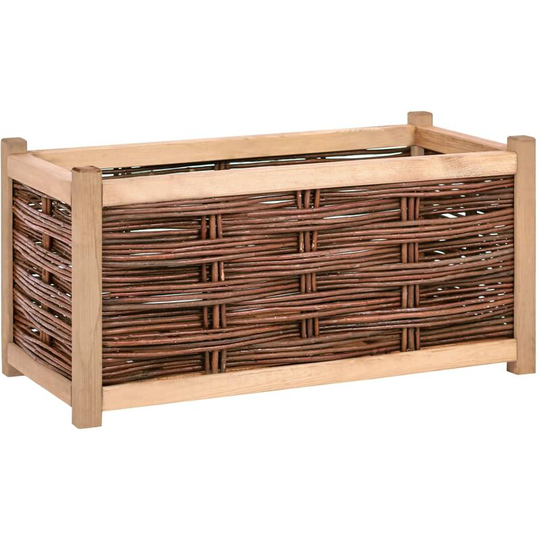 Garden Raised Bed 80x40x40 cm Solid Pine Wood Vidaxl Brown