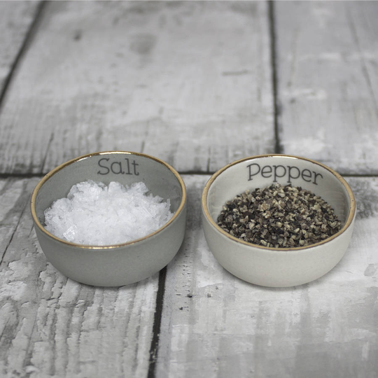 Handmade Ceramic Salt And Pepper Pinch Pots