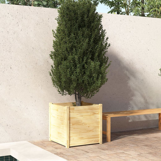 Garden Planter 60x60x60 cm Solid Pinewood