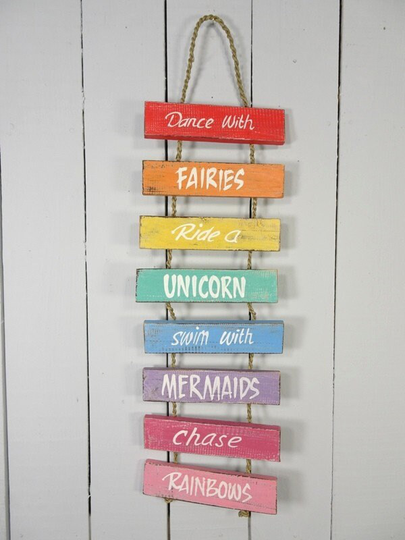 Handcrafted Rainbow Sign