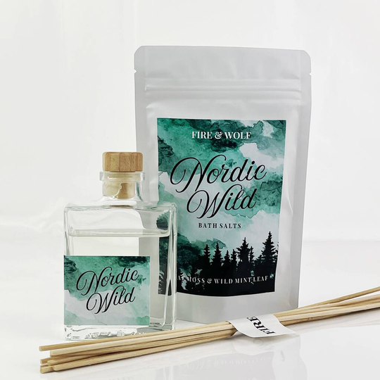 Nordic Wild Gift Set, Diffuser And Bath Salts