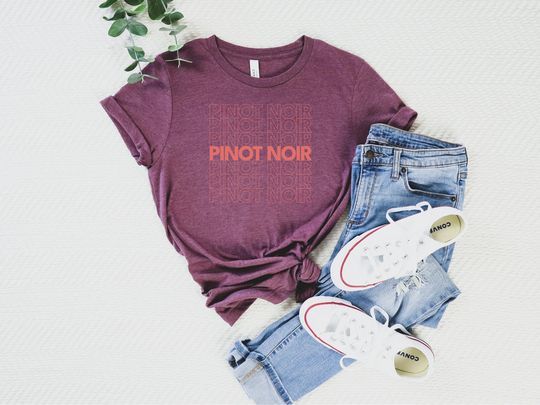 Fall Pinot Noir T-Shirt/Wine Shirt/Wine Lover Shirt/Fall Season/Gift For Wine