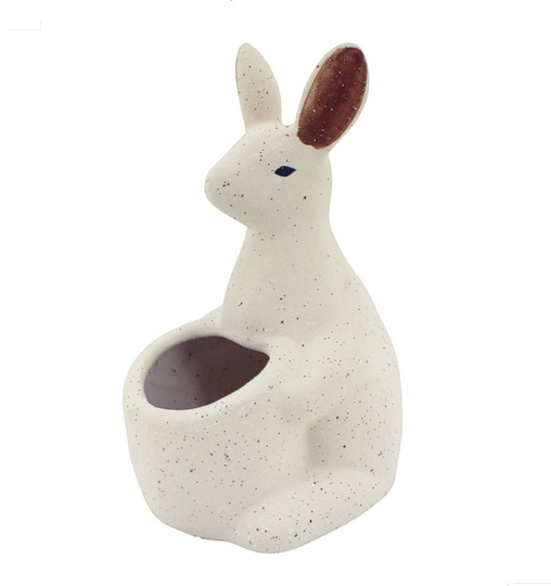 18cm Australian Native Kangaroo Planter Vase Statue Plant Ornament Figurine - Natural