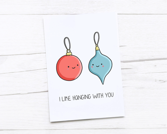 Happy Christmas Card | Merry Baubles