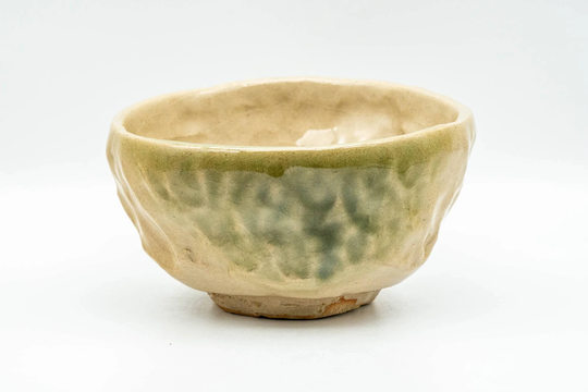 Japanese Matcha Bowl - Beige Green Hand-Formed Wabi-Sabi Chawan 250Ml