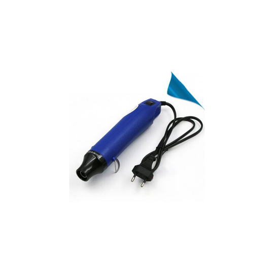 Soft pottery hot air gun diy rubber stamp convex powder/relief powder/shrink sheet for DIY,220v blue - Muff