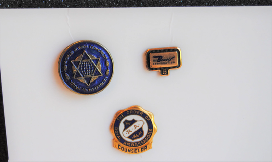 Vintage Organization Lapel Hat Pins Bendix Or World Jewish Congress Each Pin Sold Separately