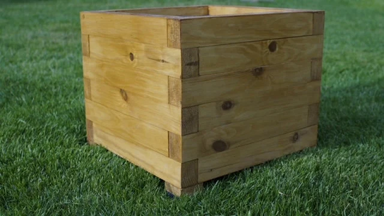 Square Premium Wooden Planter 335mm X