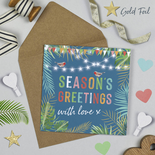 Festival Season's Greetings Christmas Card