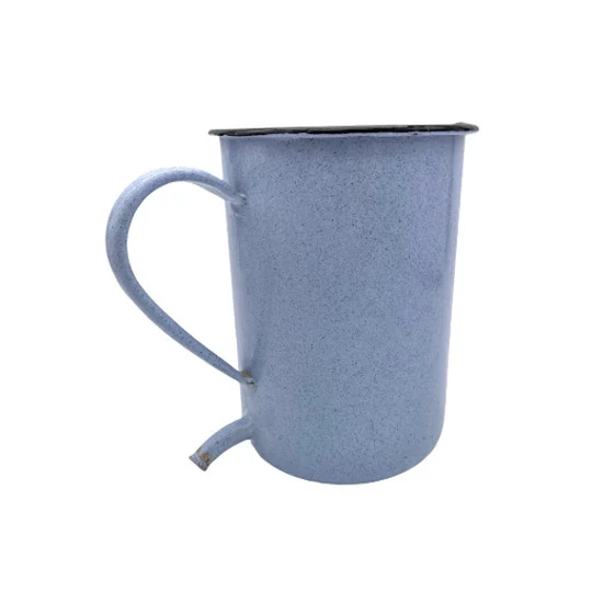 French Vintage Enamel Irrigator, Irrigator Pot, Garden Planter, Plant Shabby Chic Kitchen Jug | A49