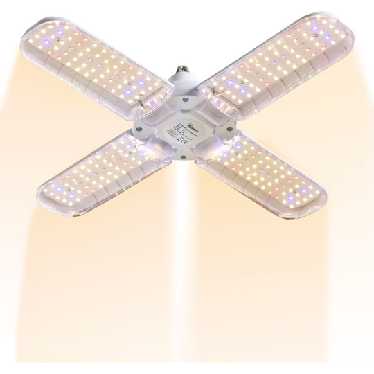 20W Led Grow Light, Foldable Plant Growing Lamps for Indoor Plants - White - Outsunny