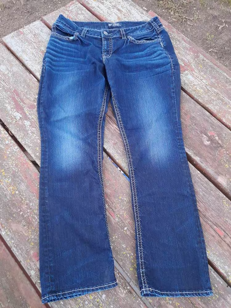 Women's Silver Suki Baby Boot Jeans