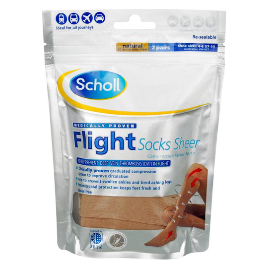 Scholl Sheer Flight Socks Size 4 6
