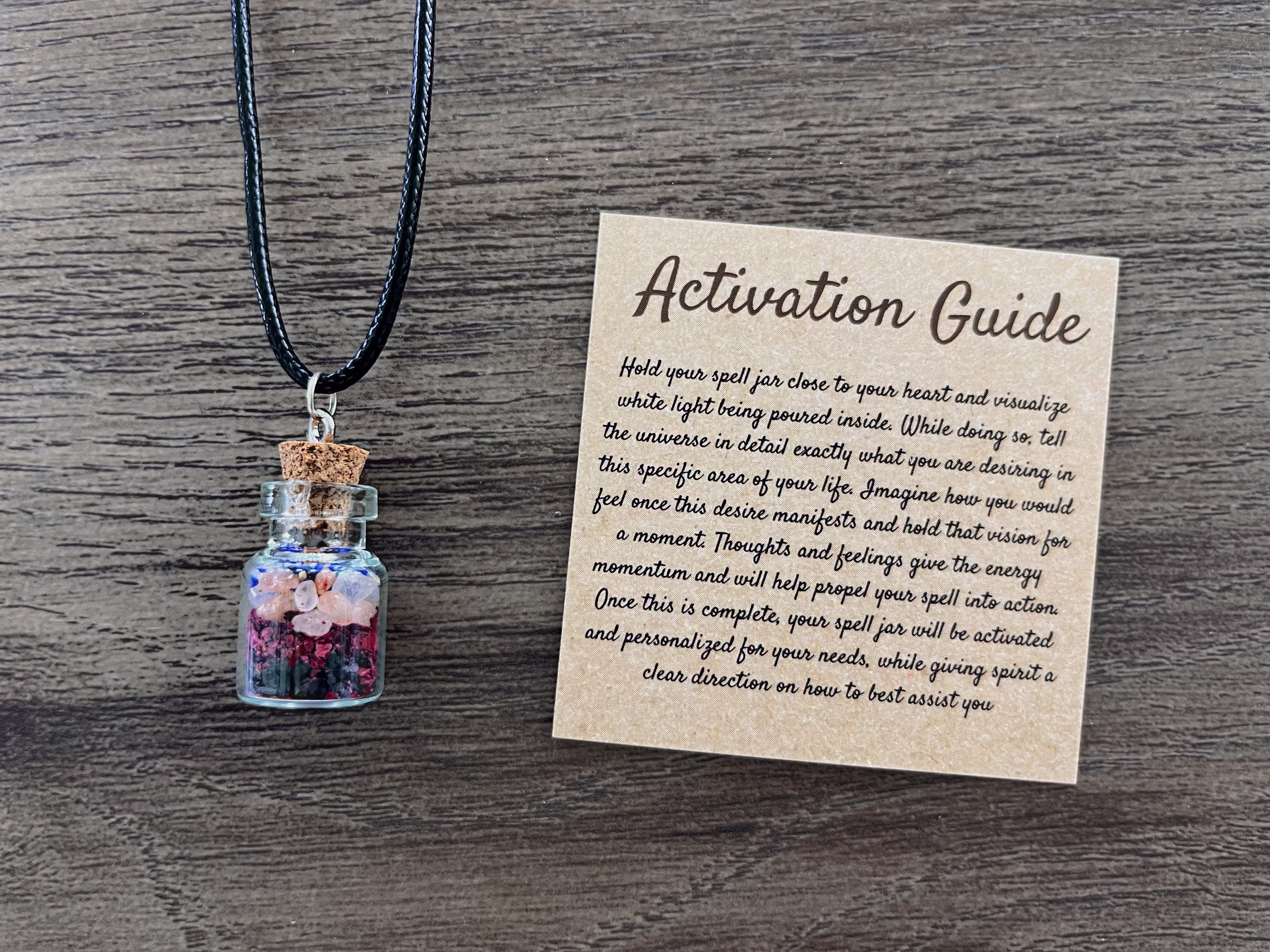 Self Love Spell Jar Necklace | Worth Altar Witchy Gifts