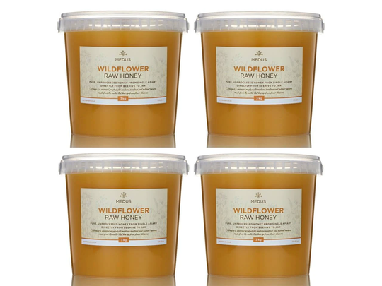 12Kg Natural Raw Honey - Wildflower | Forest Clover Spring Meadow Linden Pure Organic Unprocessed Bulk Never Blended
