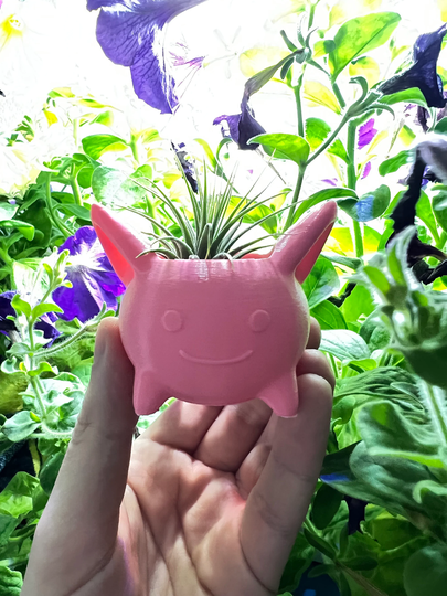 Hoppip Succulent Planter | Office Decor Home Modern 3D Printed With Drainage Indoor