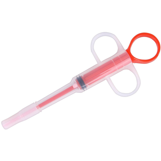 Sun Flowergb - Pet Medicine Syringe Tablet Gun Pill Gun Push Dispenser Medicine Water Milk Syringe Dog Cat Puppy Feeder Kit (Red)