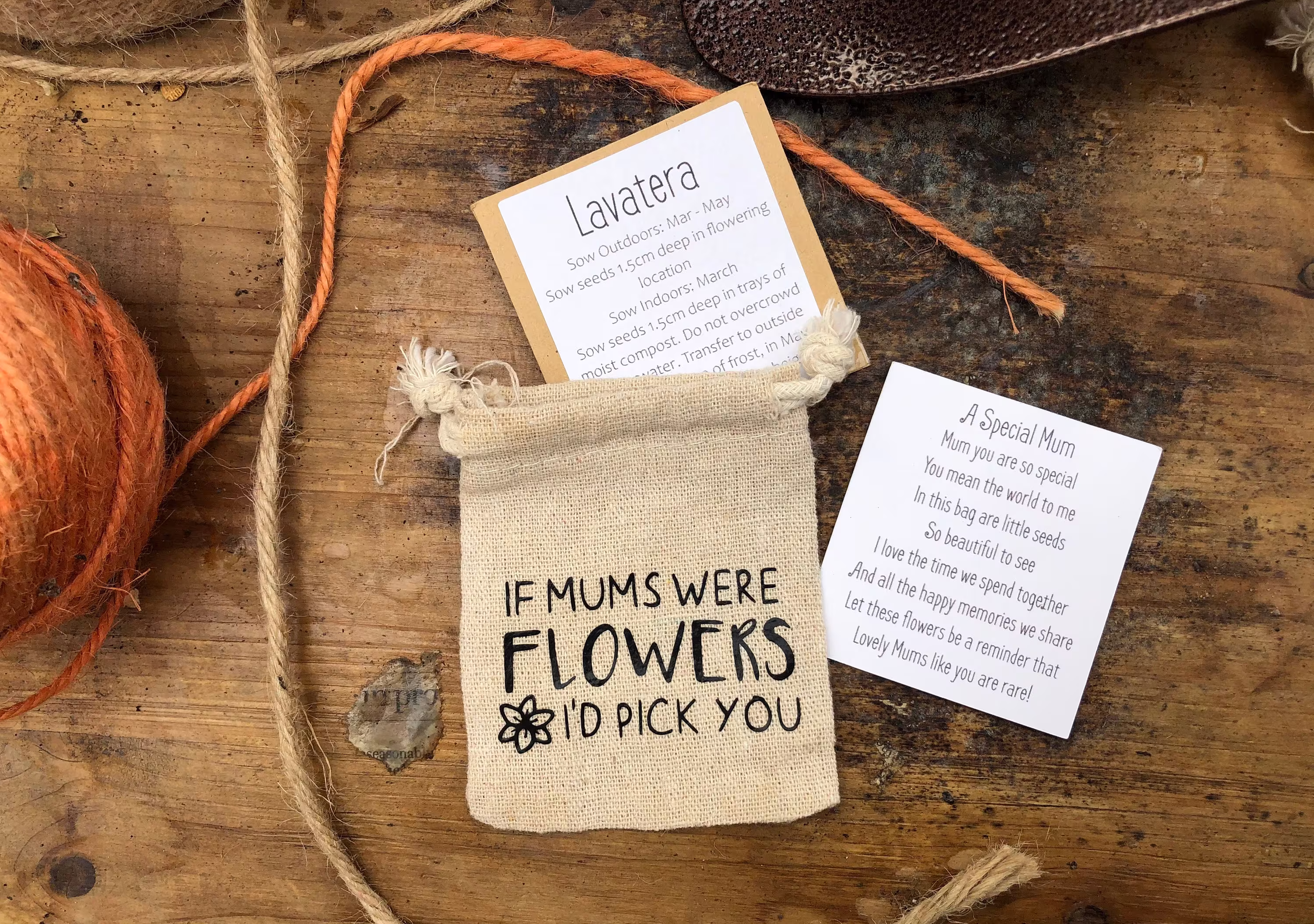 Mum Gift, Mother's Day, Dad Father's Day Parent, Personalised Seed Garden Kit