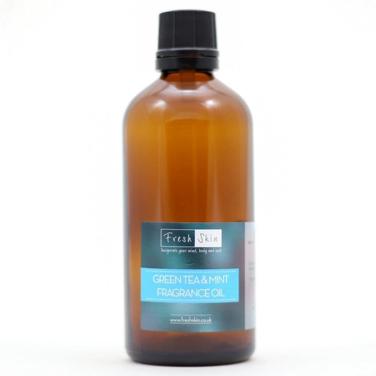 50Ml Green Tea & Mint Fragrance Oil - Candles, Bath Bombs, Soap Making, Wax Melts Cosmetic Grade A Rich, Complex & Long Lasting Scent