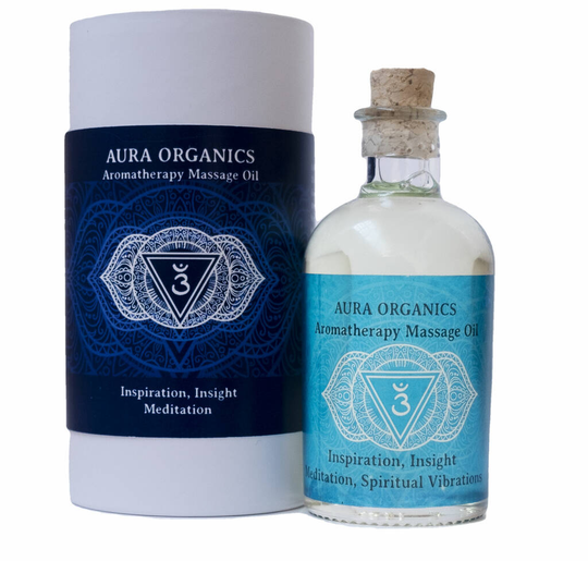 Organic Aromatherapy Massage Oil Third Eye Chakra Blend