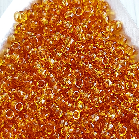 3mm Dark Topaz Color Seed Beads, Glass Beads Rocailles, B313