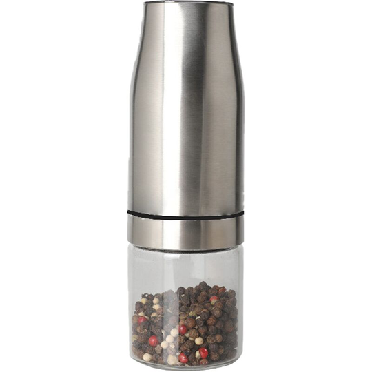 Fvbjd - Electric Salt and Pepper Grinder Set - Gravity Salt and Pepper Grinder Set Automatic Battery Operated Stainless steel