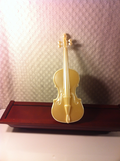 Violin Cello Plastic Jewelry Organizer Box Container Compartment Trinket Holder Made in Taiwan