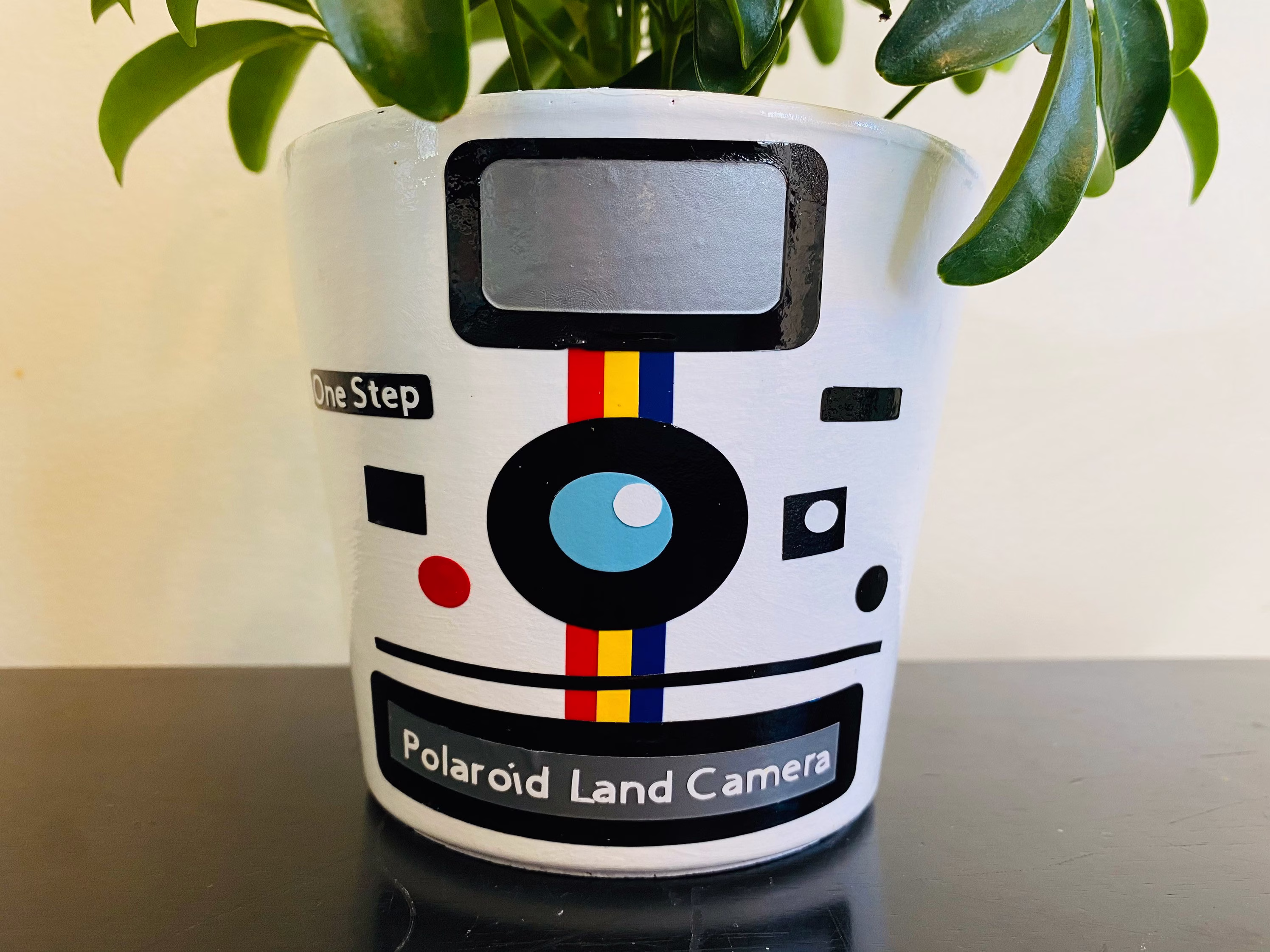 Polaroid One-step Land Camera Plant Pot - 4 Inch Planter With Drainage Hole, Made Clay Terra Cotta