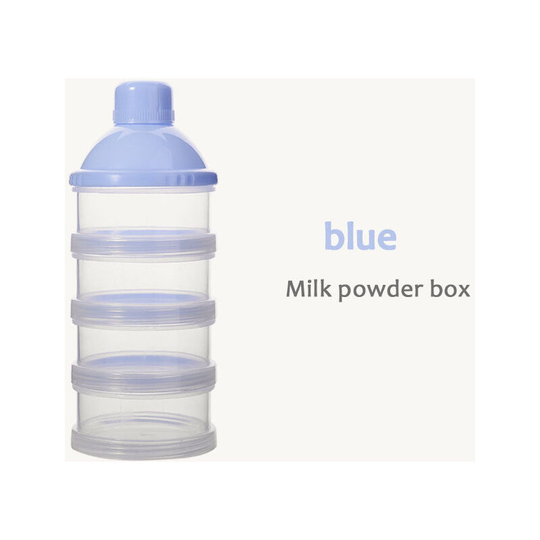 Removable four-layer baby milk powder box rice powder box snack box blue milk powder storage box