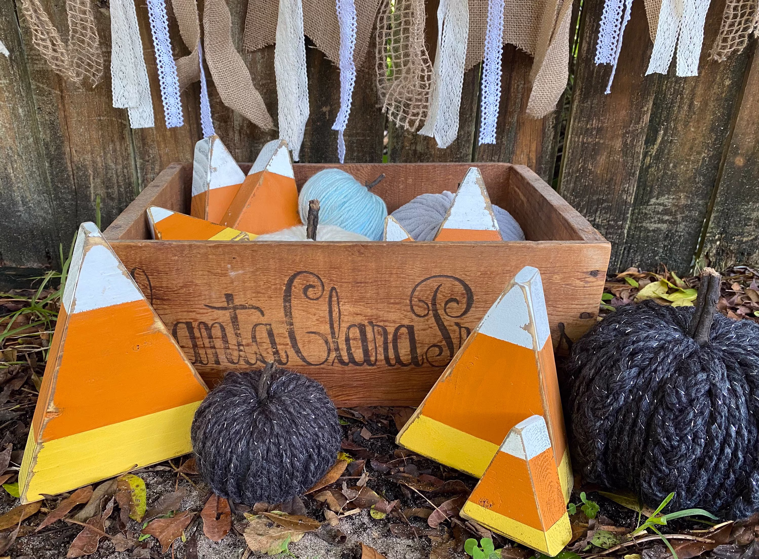 Rustic Wooden Candy Corn, Fall Decor, Farmhouse Seasonal Decor