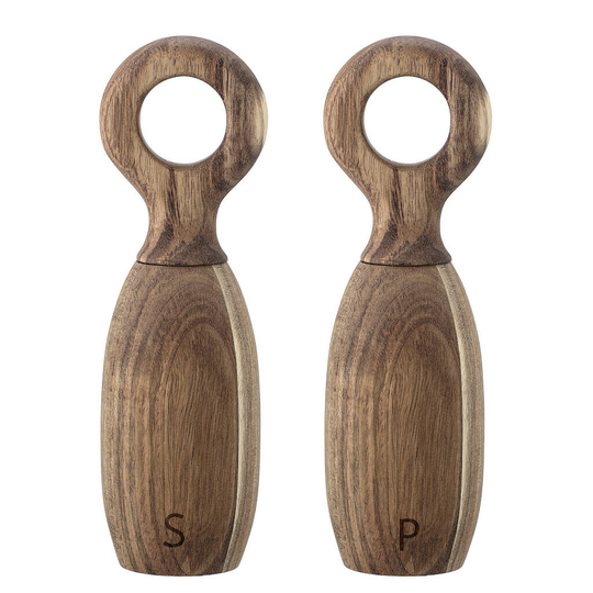Wooden Salt And Pepper Mill Set