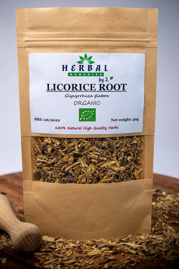 Licorice Liquorice Root Dried Herb | Glycyrrhiza Glabra Lukrecja Organic 50/100G