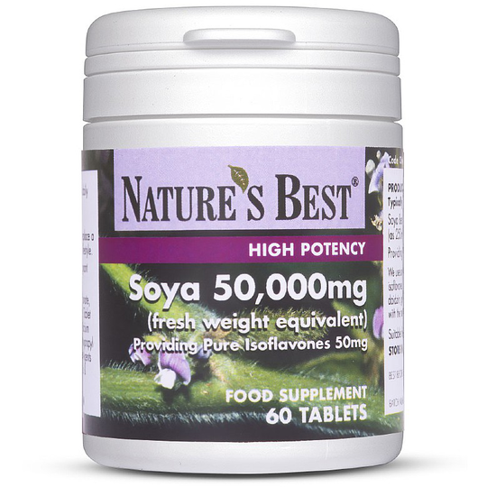 Soya Isoflavones 50Mg, High Strength Extract 60 Tablets