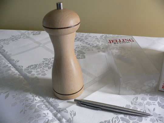 Jelling Design Denmark Wooden Salt Or Pepper Grinder Contemporary Design.designer Turned Wood Mill Kitchen Accessory