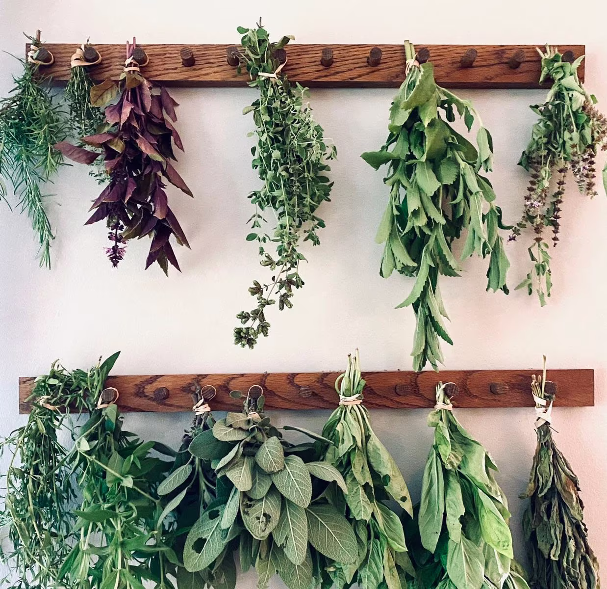 Set Of Two Herb Drying Racks