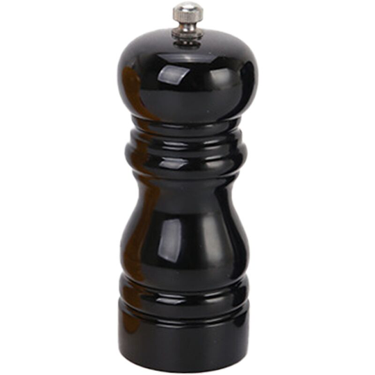 Fvbjd - Wooden Salt Pepper Grinder Mill Manual Shakers Refillable with Adjustable Coarseness Ceramic Rotor black