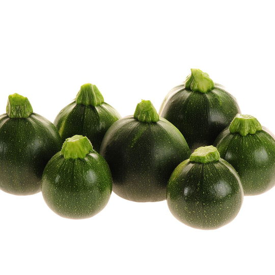 Courgette Eight Ball F1 X10 Seeds Green Round Fruited Hybrid