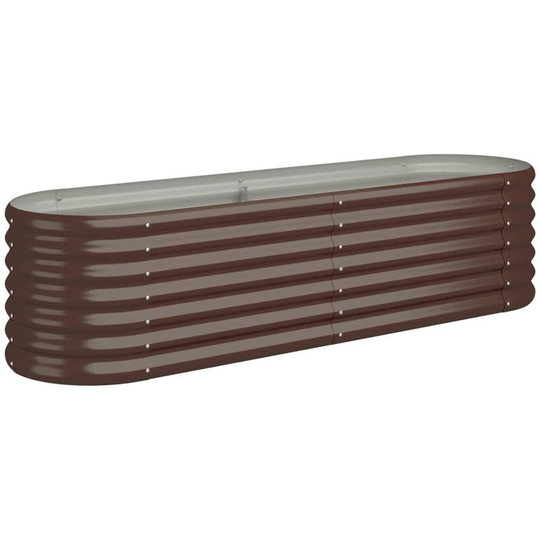 Vidaxl - Garden Planter Powder-coated Steel 152x40x36 cm Brown Brown