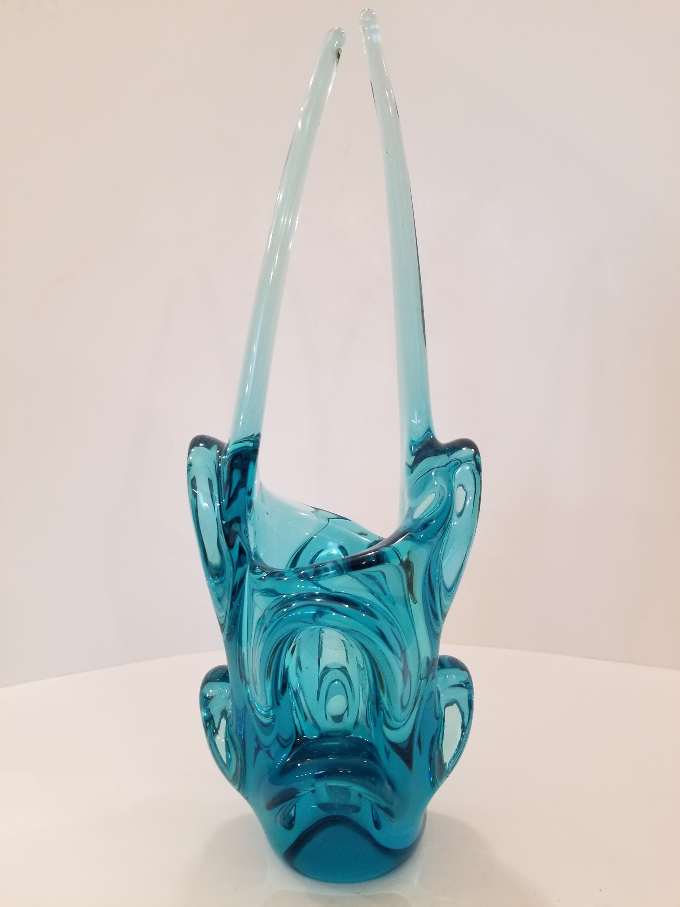 Rare Altaglass Blue Table Centerpiece