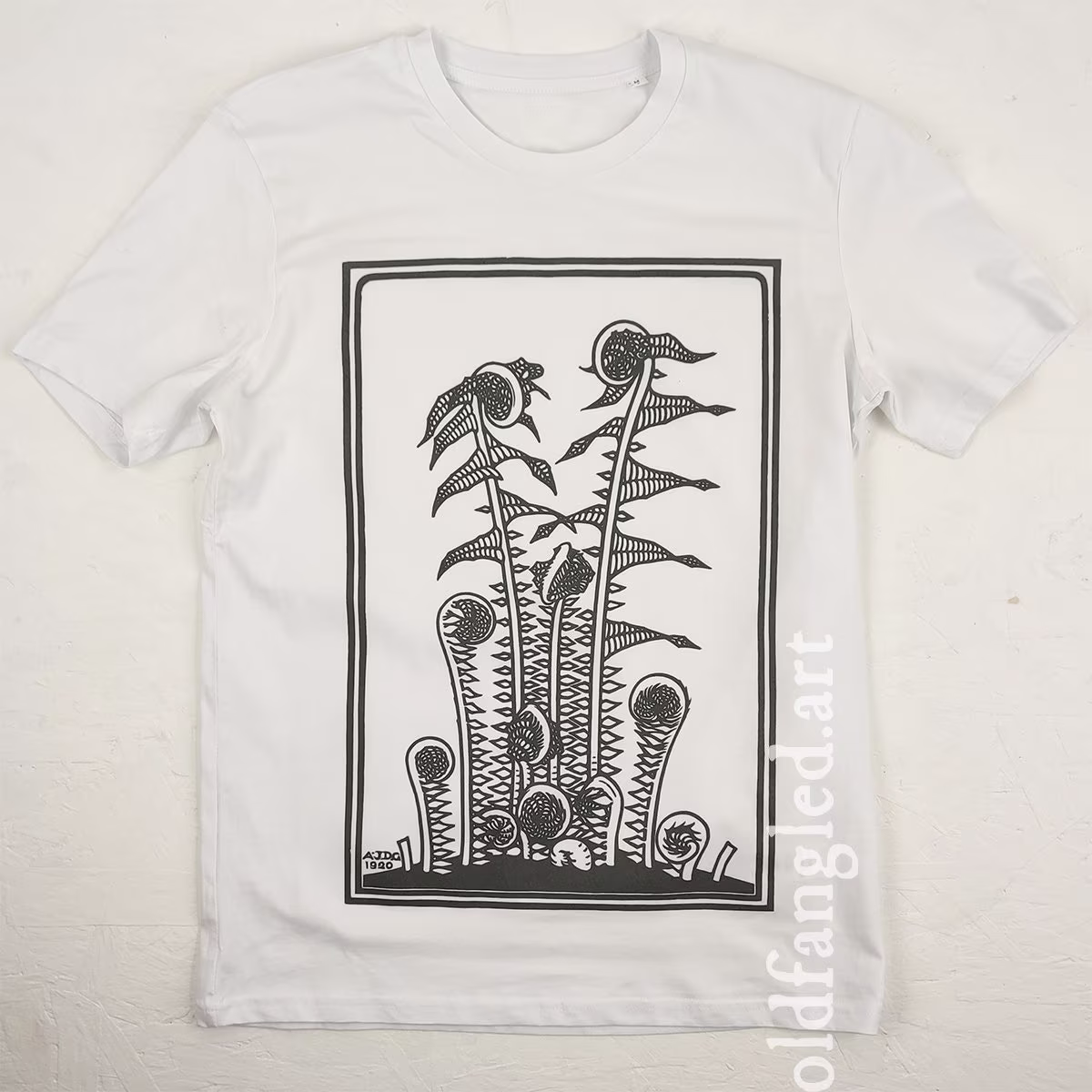 Ferns | 1920 - Unisex Organic T-Shirt, Vintage Style Art T-Shirt