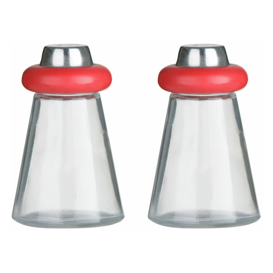 Premier Housewares Red Plastic Salt and Pepper Shakers