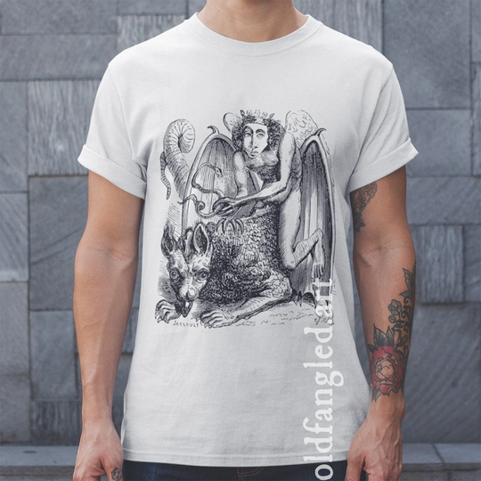 Astaroth - Unisex Organic T-Shirt, Vintage Style Demon T-Shirt