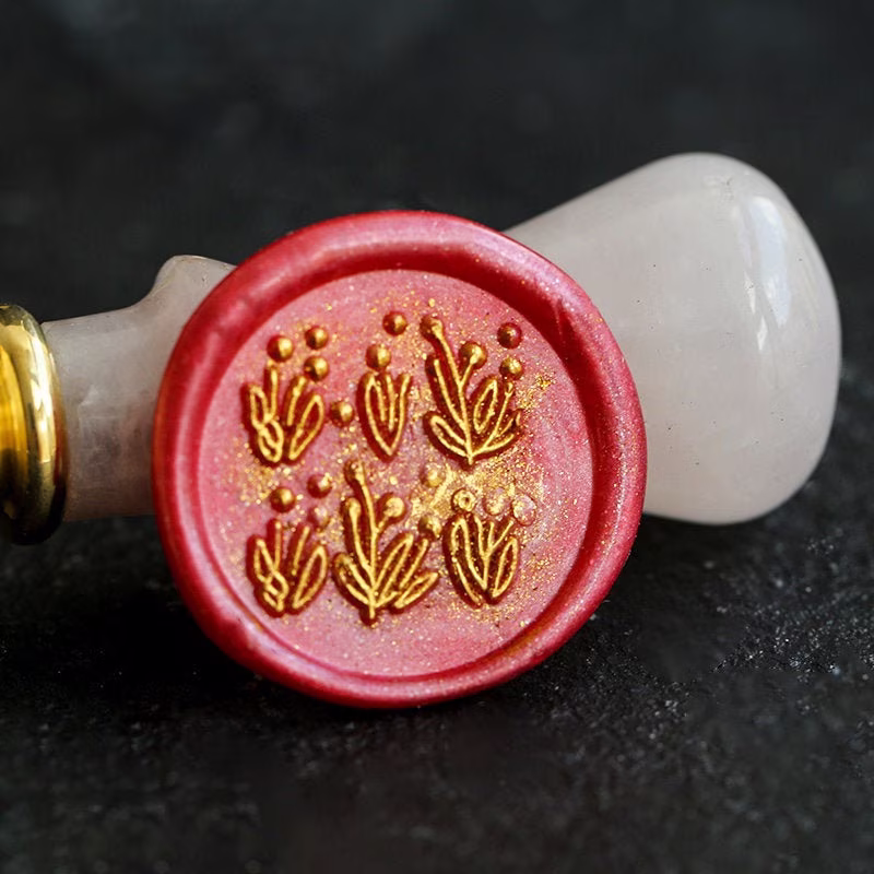 Flower Wax Seal Stamp/ Botanical Herb Wax Stamp Kit /Wax Stamp Kit/ Wedding Sealing Wax/ Envelope Seal Stamp/ Birthday Gift For Her