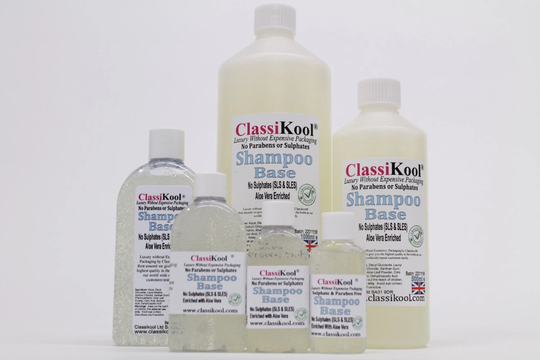 Classikool Shampoo Base, Organic Aloe-Enriched Fragrance, Sulfate & Sls Free, Pump Options | Free UK Mainland Postage