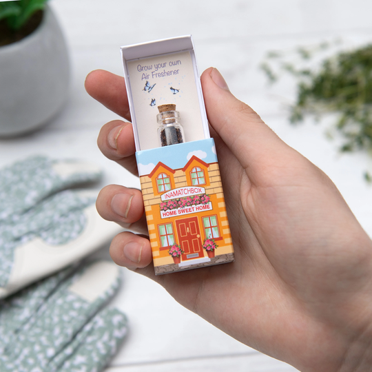 Grow Your Own Thyme Air Freshener Gift, New Home House Warming Kit, Miniature Village