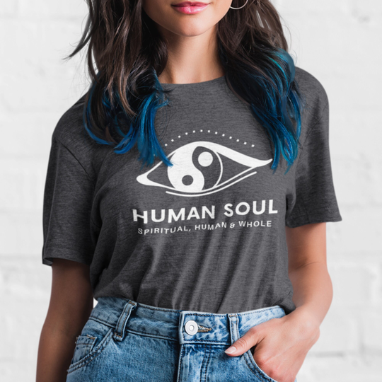Human Soul T Shirt Yin Yang Spiritual Eye Brand Awakening Yoga Third