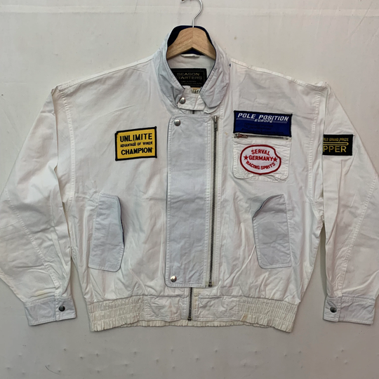 Vintage Season Starters Jacket Racing Zipper Size Xxl